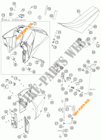 RESERVOIR / SELLE pour KTM 950 SUPERMOTO ORANGE de 2005