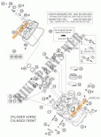 CULASSE AVANT pour KTM 950 SUPERMOTO ORANGE de 2005