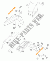 PLASTIQUES pour KTM 660 SMC de 2005