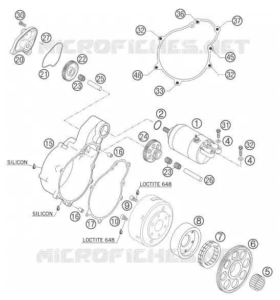 DEMARREUR ELECTRIQUE KTM MOTO 640 2006 SUPERMOTO  640 LC4 SUPERMOTO PRESTIGE