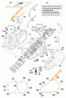 CARTER MOTEUR pour KTM 640 LC4-E SUPERMOTO PRESTIGE de 2000