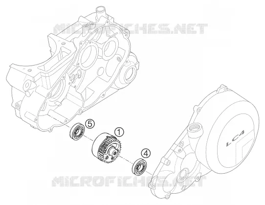 ARBRE D'EQUILIBRAGE KTM MOTO 640 2003 SUPERMOTO  640 LC4 SUPERMOTO PRESTIGE