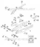 BRAS OSCILLANT  pour KTM 640 LC4 SUPERMOTO de 2003