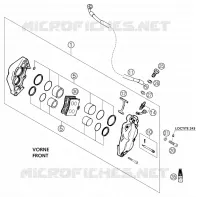 ETRIER DE FREIN AVANT pour KTM 640 LC4 SUPERMOTO de 2003