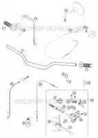 GUIDON / COMMANDES pour KTM 640 LC4 SUPERMOTO de 2003