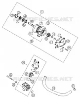 POMPE A EAU pour KTM 640 LC4 SUPERMOTO de 2003