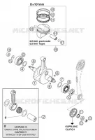 VILEBREQUIN / PISTON pour KTM 640 LC4 SUPERMOTO de 2003