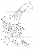 CADRE pour KTM 620 SUPER-MOTO COMP. 20 KW de 1998