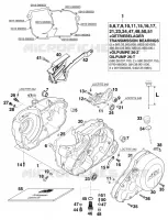 CARTER MOTEUR pour KTM 620 SUPER-MOTO COMP. 20 KW de 1998