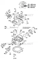 CULASSE pour KTM 620 SUPER-MOTO COMP. 20 KW de 1998