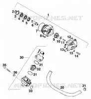 POMPE A EAU pour KTM 620 SUPER-MOTO COMP. 20 KW de 1998