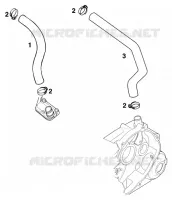VENTILATION MOTEUR pour KTM 620 SUPER-MOTO COMP. 20 KW de 1998