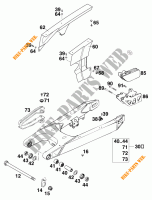 BRAS OSCILLANT  pour KTM 620 SC SUPER-MOTO de 2000