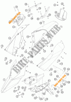 PLASTIQUES pour KTM 690 SUPERMOTO ORANGE de 2007