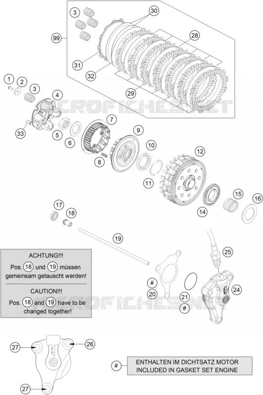 EMBRAYAGE KTM MOTO 690 2016 SMC  690 SMC R ABS