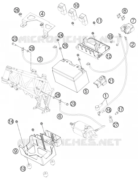 BATTERIE KTM MOTO 690 2013 SMC  690 SMC R