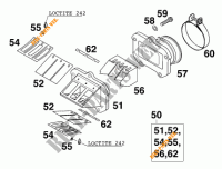 BOITE A CLAPETS pour KTM 125 SUPERMOTO de 2000