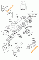 BRAS OSCILLANT  pour KTM 125 SUPERMOTO de 2000