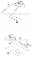 ACCESSOIRES pour KTM 125 SUPERMOTO 80 de 2001