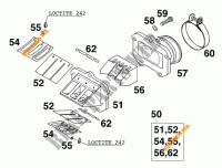 BOITE A CLAPETS pour KTM 125 SUPERMOTO 80 de 2001
