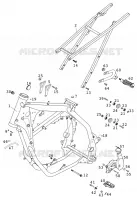CADRE pour KTM 125 SUPERMOTO 80 de 2001
