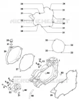 CARTER EMBRAYAGE pour KTM 125 SUPERMOTO 80 de 2001