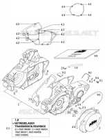 CARTER MOTEUR pour KTM 125 SUPERMOTO 80 de 2001