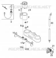 CONTACTEUR A CLE pour KTM 125 SUPERMOTO 80 de 2001
