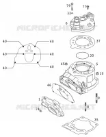 CYLINDRE pour KTM 125 SUPERMOTO 80 de 2001