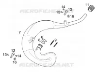ECHAPPEMENT pour KTM 125 SUPERMOTO 80 de 2001