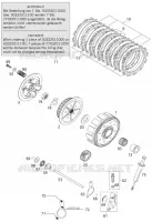 EMBRAYAGE pour KTM 125 SUPERMOTO 80 de 2001