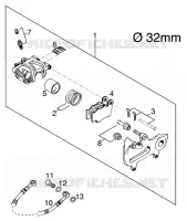 ETRIER DE FREIN AR pour KTM 125 SUPERMOTO 80 de 2001
