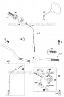 GUIDON / COMMANDES pour KTM 125 SUPERMOTO 80 de 2001