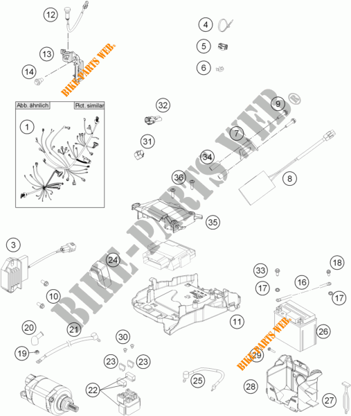 FAISCEAU ELECTRIQUE pour KTM 450 SMR de 2014