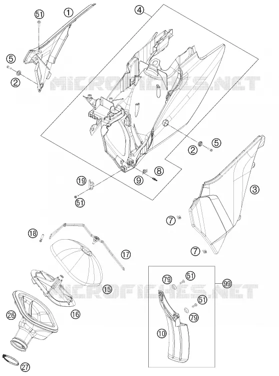 FILTRE A AIR KTM MOTO 450 2012 SMR  450 SMR
