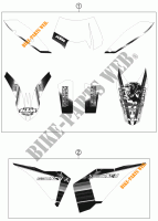 AUTOCOLLANTS pour KTM 530 XC-W SIX DAYS de 2011