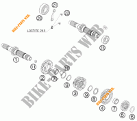 BOITE DE VITESSES   ARBRE PRIMAIRE pour KTM 530 XC-W SIX DAYS de 2011