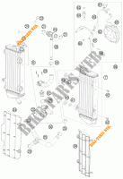 CIRCUIT DE REFROIDISSEMENT pour KTM 530 XC-W SIX DAYS de 2011