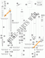 FOURCHE (PIECES) pour KTM 530 XC-W SIX DAYS de 2011