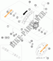 ROUE AVANT pour KTM 530 XC-W SIX DAYS de 2011