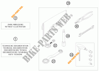 TROUSSE A OUTILS / MANUELS / OPTIONS pour KTM 530 XC-W SIX DAYS de 2011