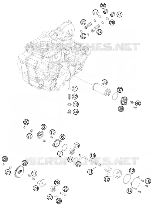 POMPE A HUILE KTM MOTO 530 2008 XCR-W  530 XCR-W