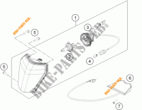 PHARE / FEU ARRIERE pour KTM 500 XC-W de 2015