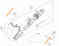 PHARE / FEU ARRIERE pour KTM 500 XC-W de 2014