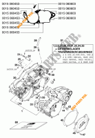 CARTER MOTEUR pour KTM 380 MXC 12LT de 1999
