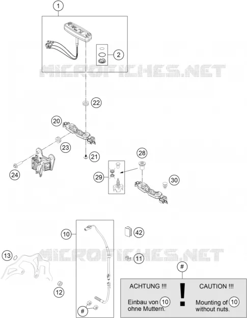 CONTACTEUR A CLE KTM MOTO 300 2014 XC-W  300 XC-W SIX DAYS