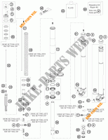 FOURCHE (PIECES) pour KTM 300 XC-W de 2014