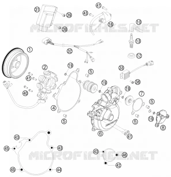 ALLUMAGE KTM MOTO 300 2009 XC-W  300 XC-W