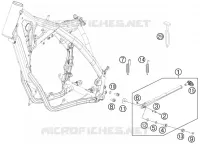 BEQUILLE LATERALE / CENTRALE pour KTM 300 XC de 2014