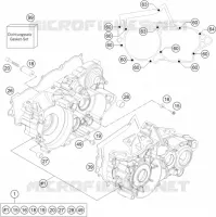 CARTER MOTEUR pour KTM 300 XC de 2014